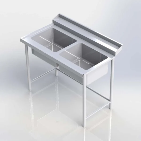 Sheffield Fabrications Pre Rinse Double Bowl Sink SDBPR1507S