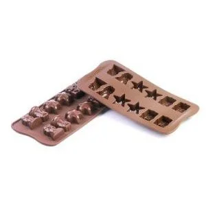 Silikomatt Brown christmas mould