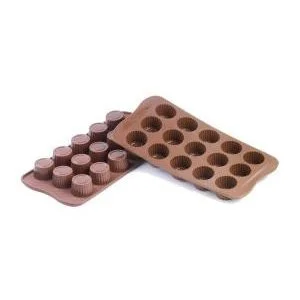 Silikomatt Brown praline mould