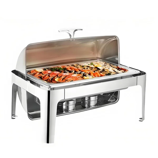 Kitchenware Chaffing Dish 9L Oblong Roll Top Chafer