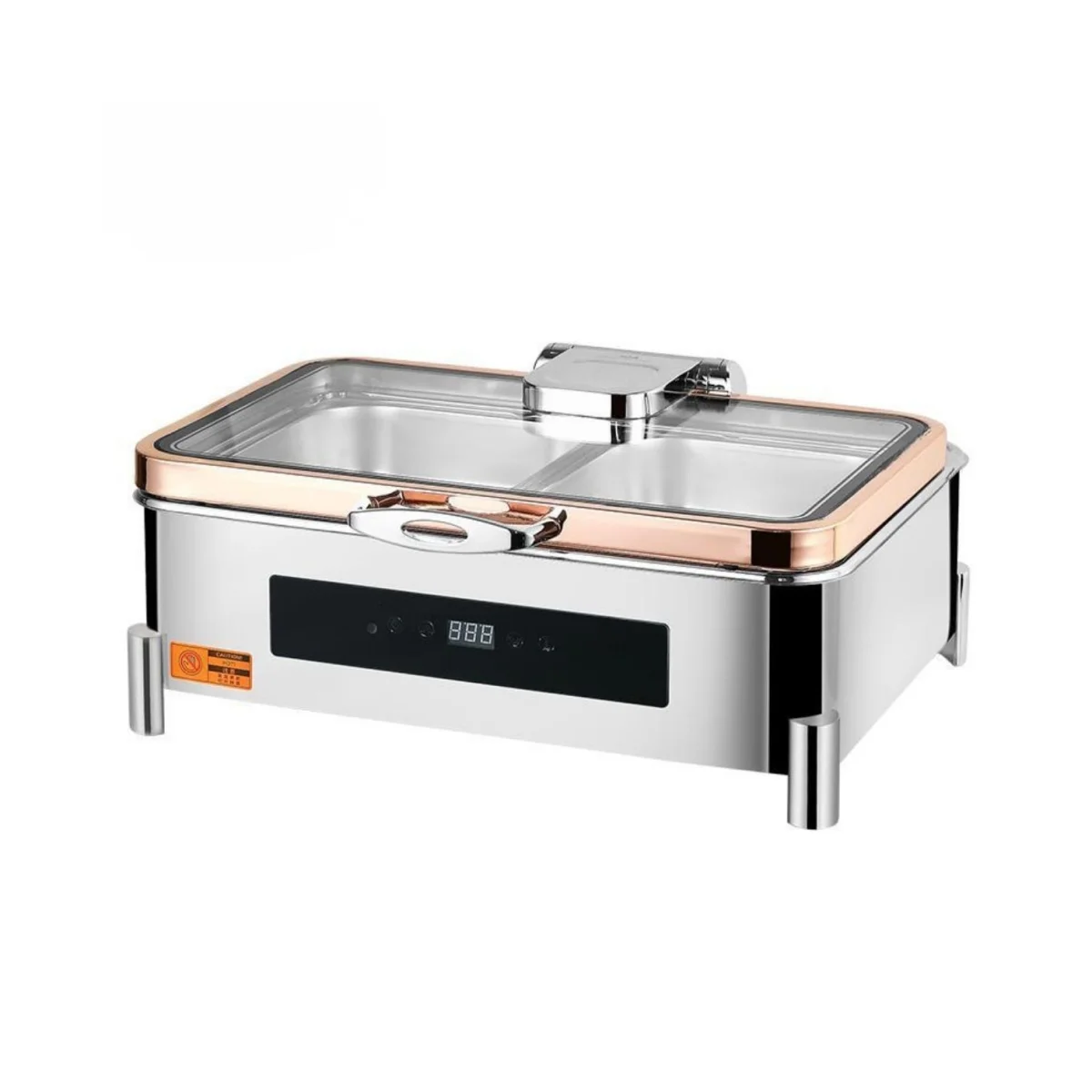 Winners Electric Chafing Dish Golden Frame Rectangle 9L