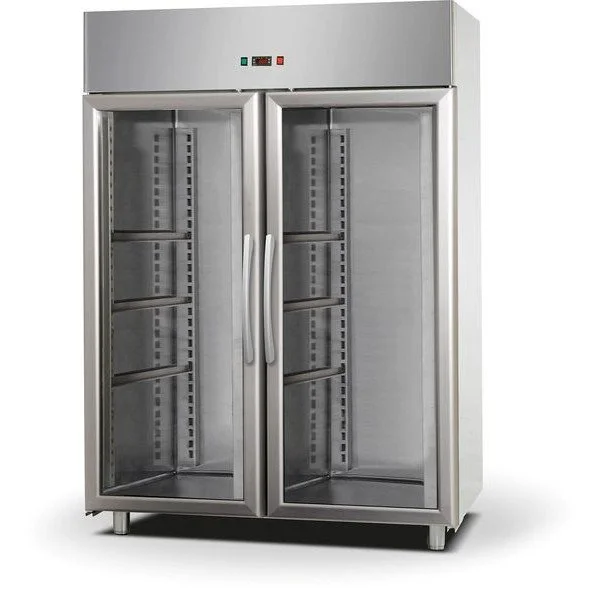 Tecnodom Upright Double Glass Door Chiller Technodom
