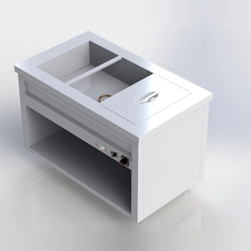 Sheffield Fabrications Bain Marie With Open Cupboard BMNO1207-3