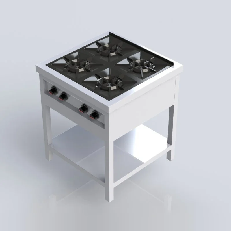 Sheffield Fabrications 4 Burner Low Pressure Cooker Free Standing