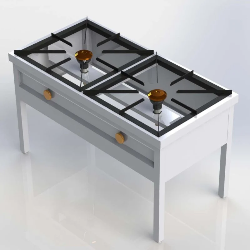 Sheffield Fabrications 2 Burner High Pressure Cooker Free Standing