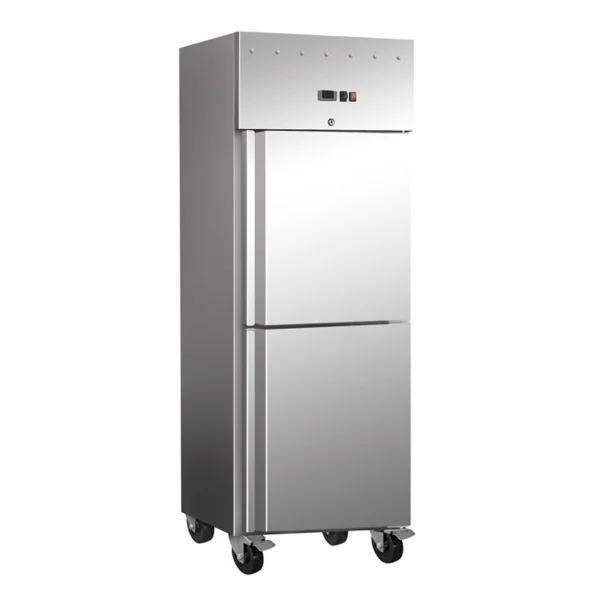 Blueline Upright Split Single Solid Door Freezer