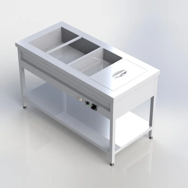 Sheffield Fabrications Bain Marie With Undershelf BMU1507-4