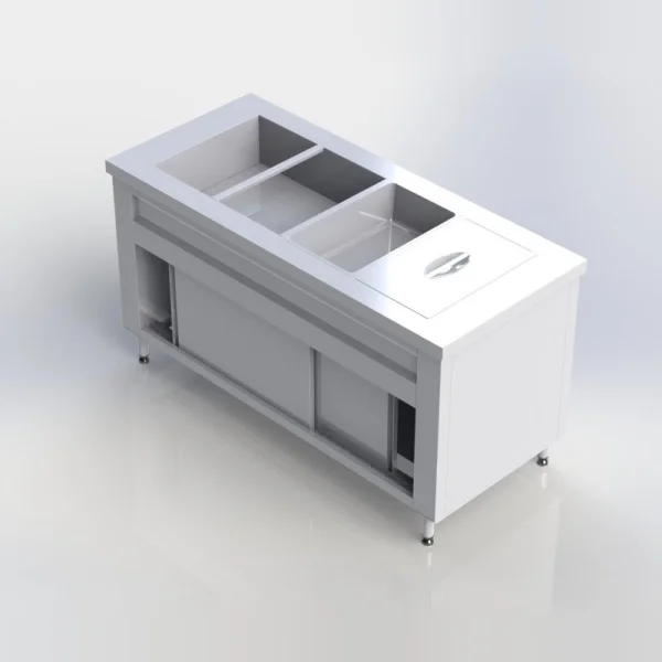 Sheffield Fabrications Bain Marie With Neutral Cupboard BMN1507-4