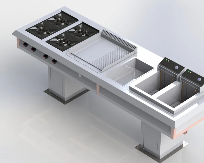 Sheffield Fabrications Wall Type Combined Cooker WTC