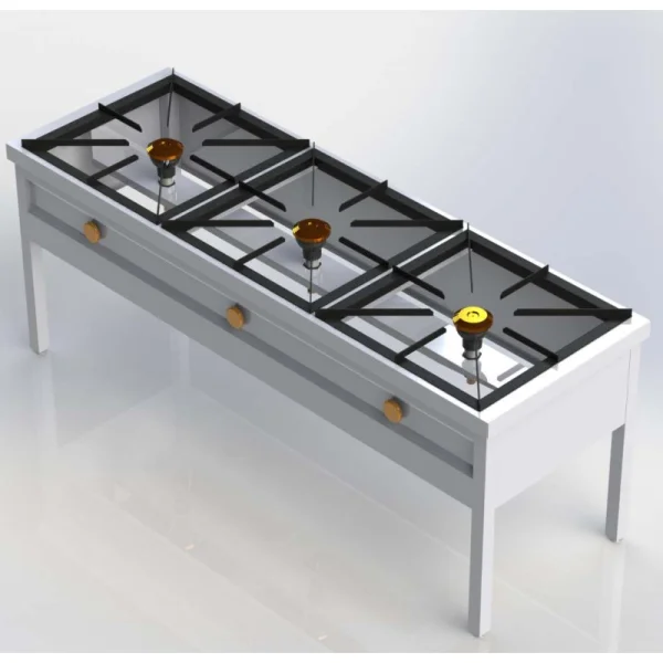 Sheffield Fabrications 3 Burner High Pressure Cooker Free Standing