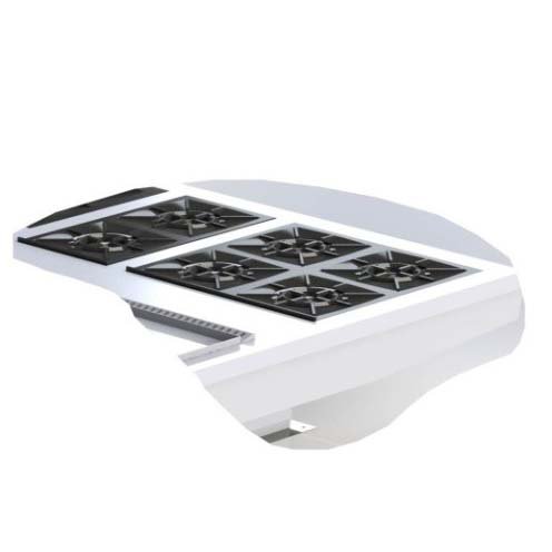 Sheffield Fabrications Six Burner Low Pressure Cooker For Combined Cooker