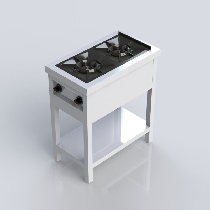 Sheffield Fabrications 2 Burner Low Pressure Cooker Free Standing