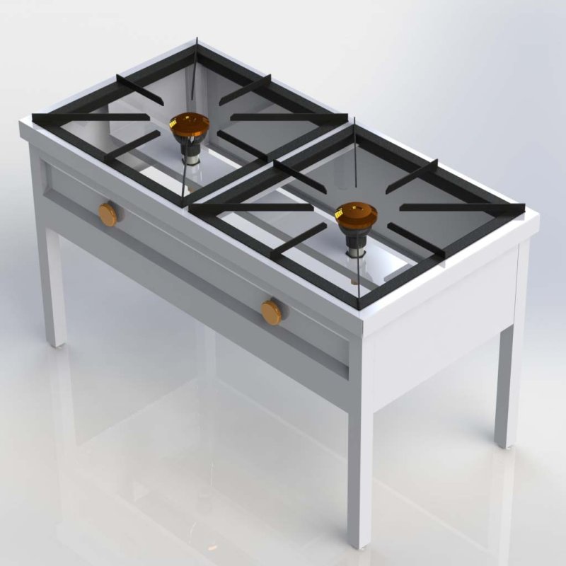 Sheffield Fabrications 2 Burner High Pressure Cooker Free Standing