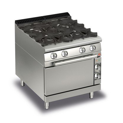 Baron 4 Burner Gas Range ON Gas Oven Q70PCF/G8008