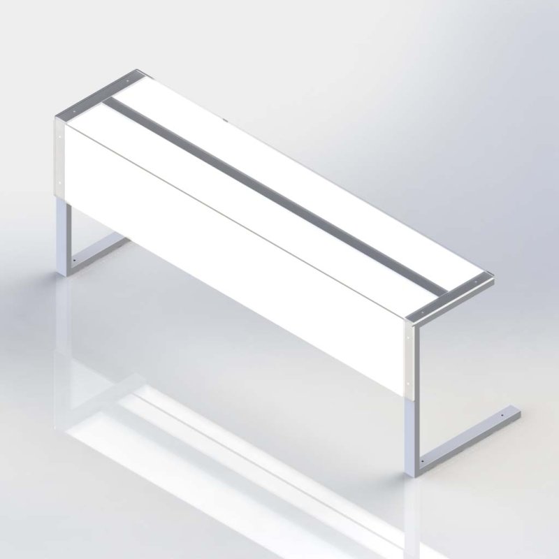Sheffield Fabrications Square Sneeze Guard SGC165