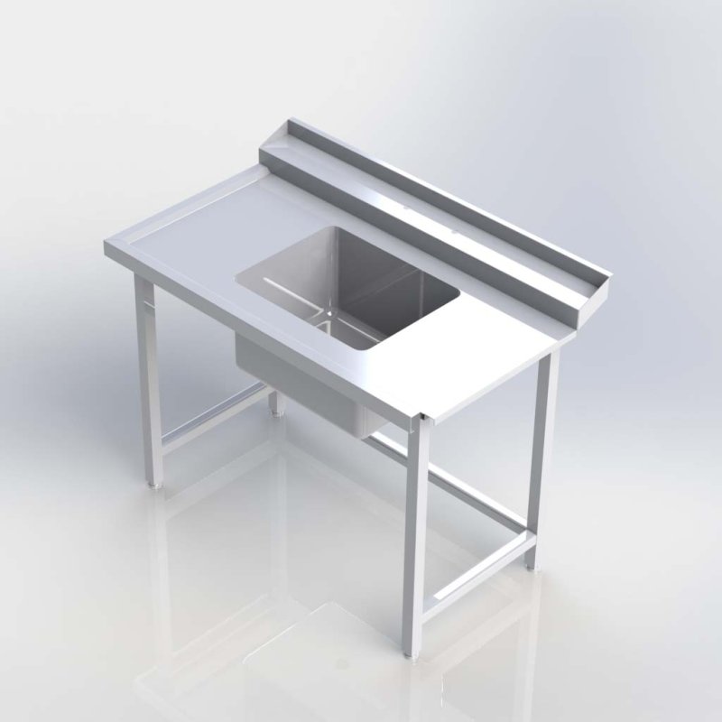 Sheffield Fabrications Pre Rinse Single Bowl Sink SSBPR1207R