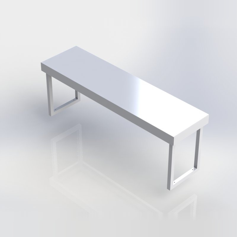 Sheffield Fabrications Overshelf Single Tier CTP1500-01